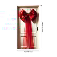 Christmas Door Bow Ribbon Decoration