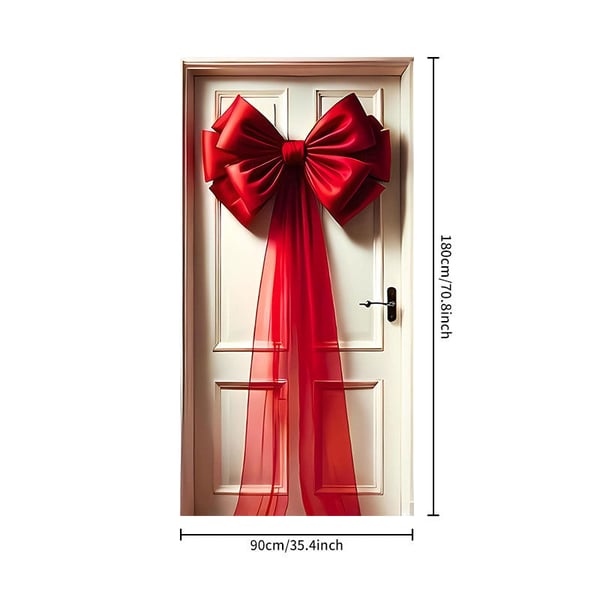 Christmas Door Bow Ribbon Decoration