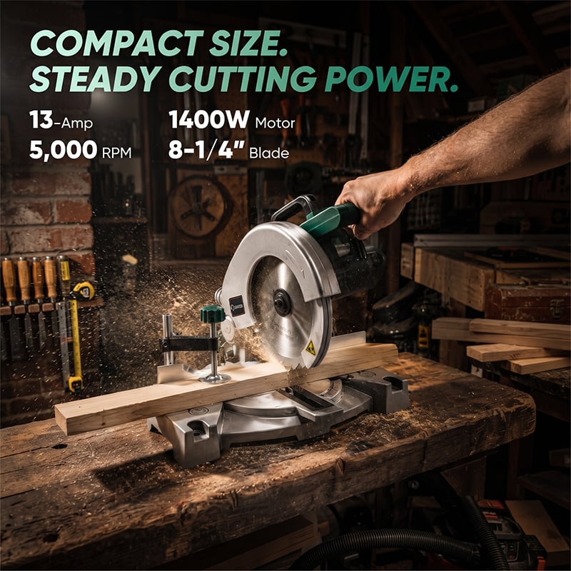 Saker® 8-Inch Compound Miter Saw