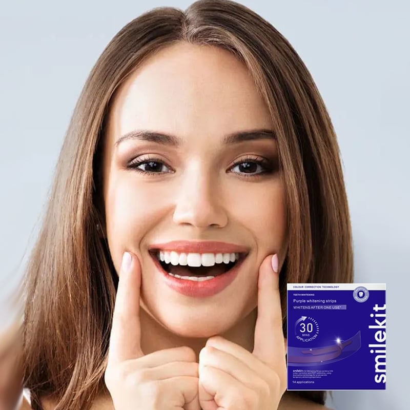 Teeth Whitening Strips with Advanced Color Correcting Technology