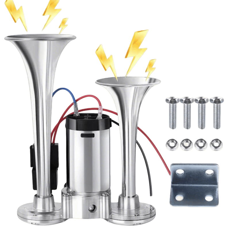 600 DB Zweiklang-Autohupe aus Metall