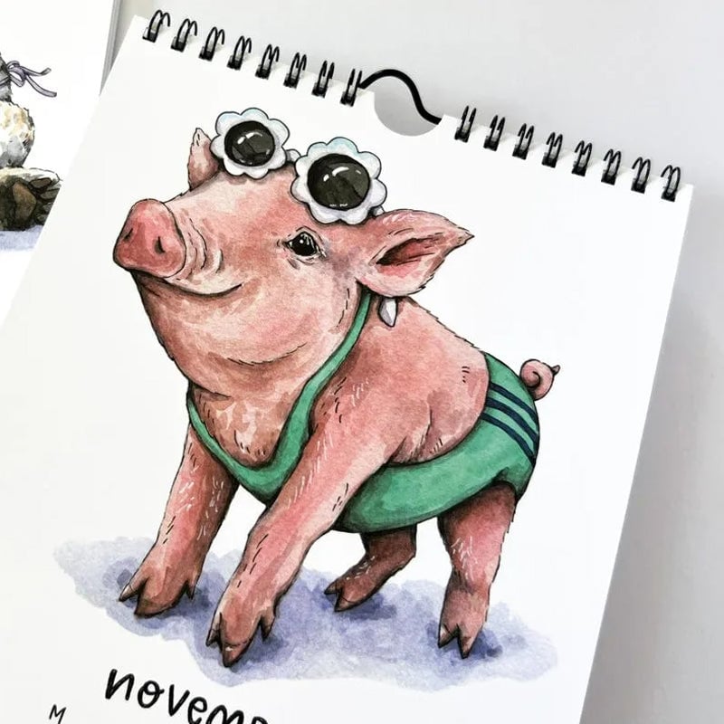 2025 Swimsuit Calendar: Animals in Swimwear