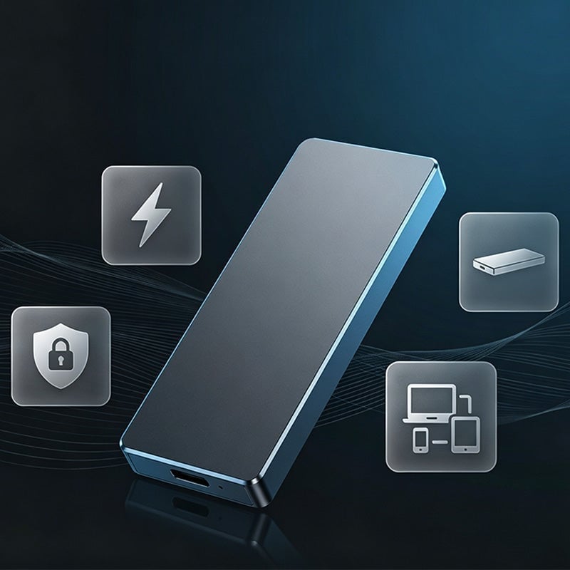 Ultraschlanker Metall-SSD-Festplatte (extern)