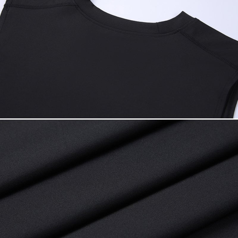 Herren Schnelltrocknendes ärmelloses Sportkompressionstop