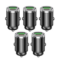 Sakerplus Metal Pull-Ring Invisible Fast Car Charger
