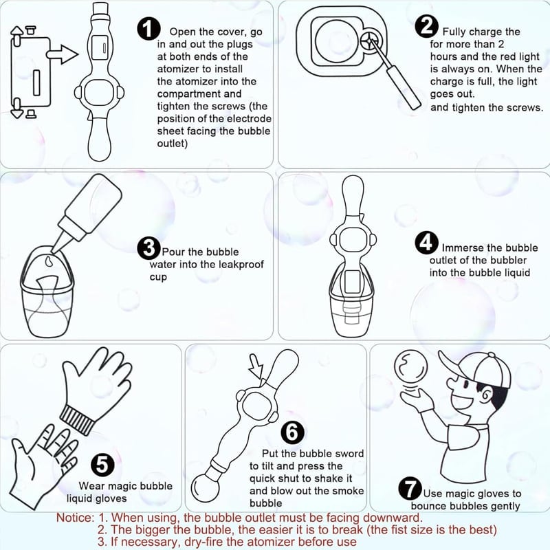 Fog Bubble Machine for Kids