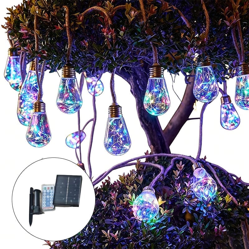 Jute Rope Bulb String Lights