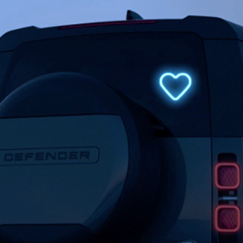 Solar Heart LED Car Ambient Light