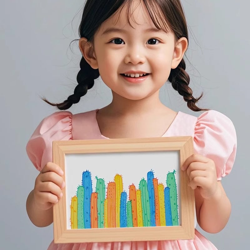 Creative Rainbow Scratch Art postkortsett for barn