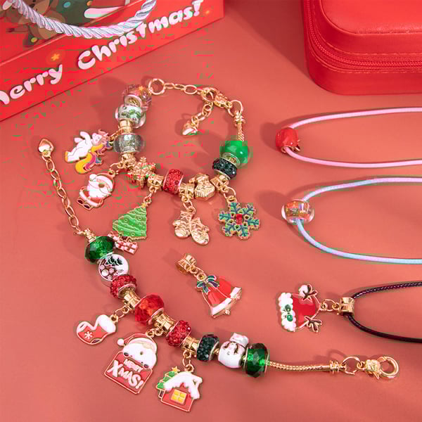 DIY kerstarmband set