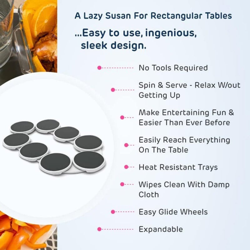 Sakerplus Expandable rotating tray