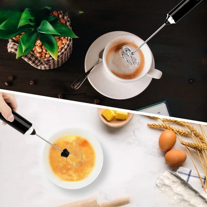 Electric Milk Frother & Egg Beater – 304 Stainless Steel