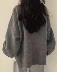 Crew Neck Side Slit Pullover
