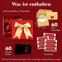Mini-Umschläge mit leeren Karten