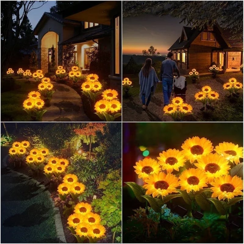 Solar Sunflower Lights