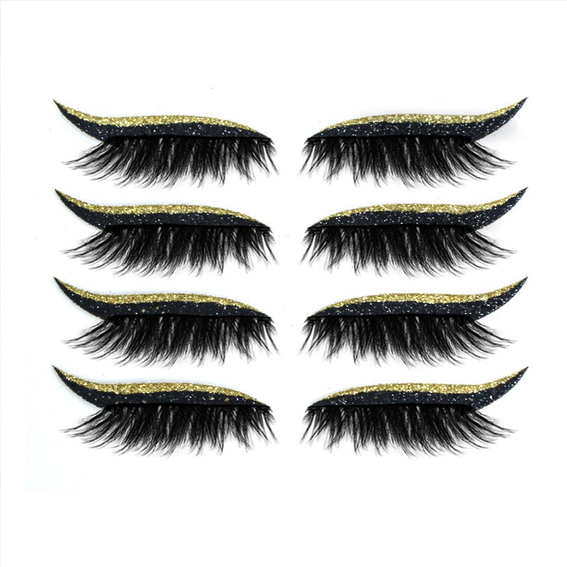 Waterdichte en herbruikbare eyeliner en wimpersticker