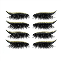Waterdichte en herbruikbare eyeliner en wimpersticker