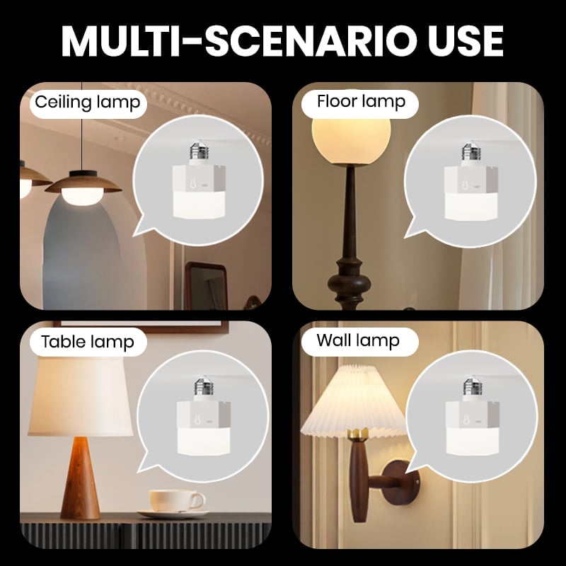 Emergency three-color bulb