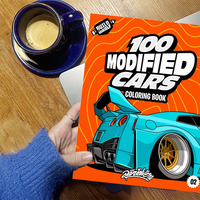 Beginner-Friendly-100 Modified Cars Coloring Book