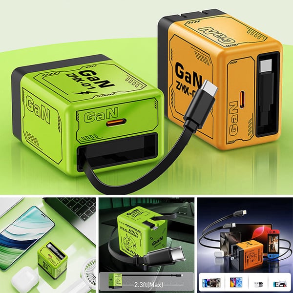 120W GaN dual-port PD fast charging head