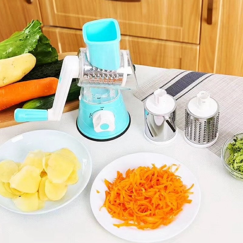 Sale - 3 in 1 Rotary Cheese Grater Vegetable Slicer