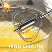 🥚Kitchen Semi-automatic Egg Beater Stainless Steel Easy Whisk