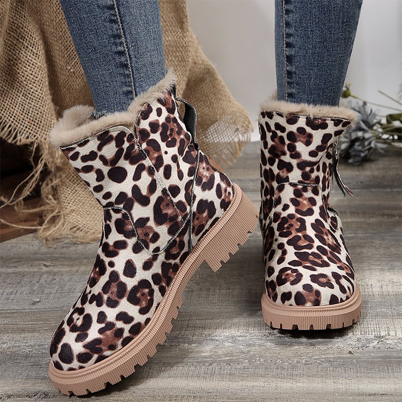 Modische Kurzschaft-Martinsstiefel mit seitlichem Reißverschluss