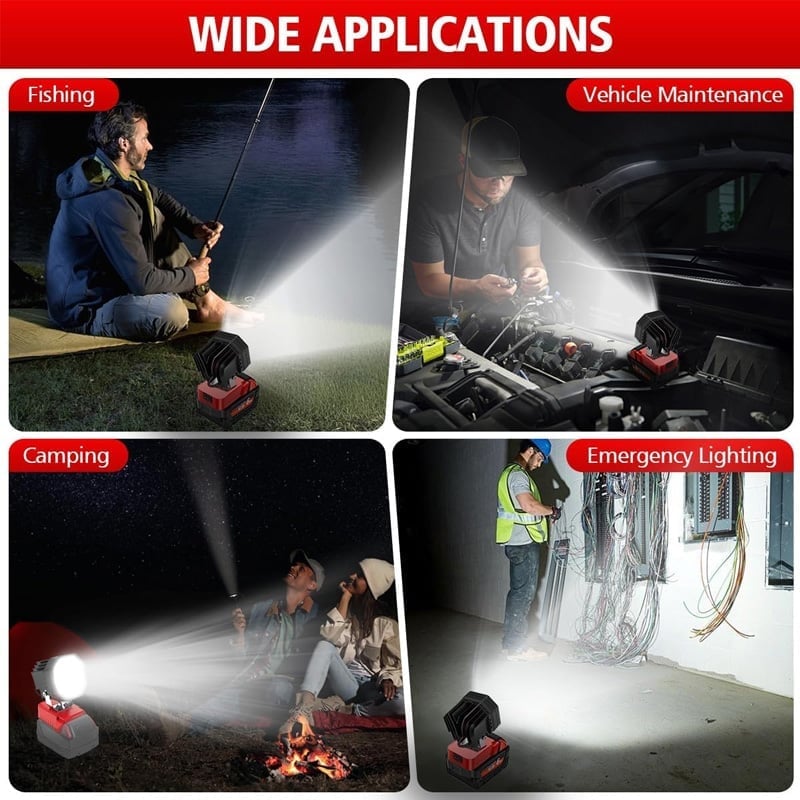 💡 Portable LED Work Light for 18V Battery