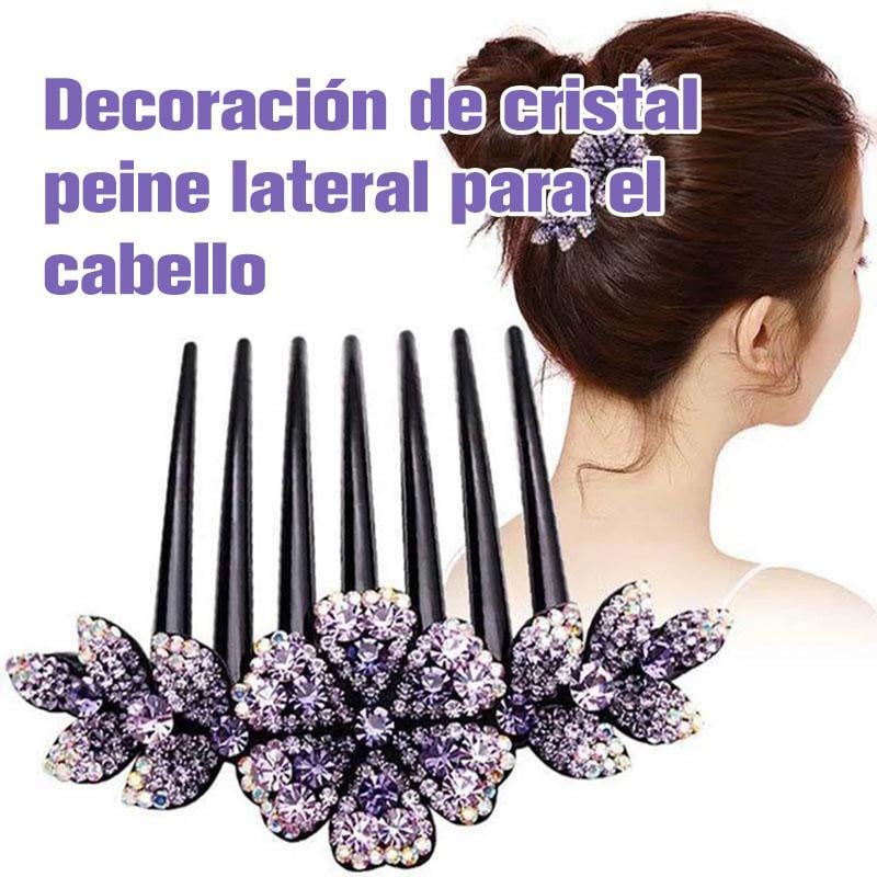 Peine lateral de decoración de cristal