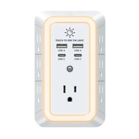 10-in-1 ETL-Certified Surge Protector Power Outlet