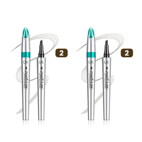 🔥BIG SALE - 50% OFF🔥3D Waterproof Microblading Eyebrow Pen 4 Fork Tip Tattoo Pencil (2 pcs)
