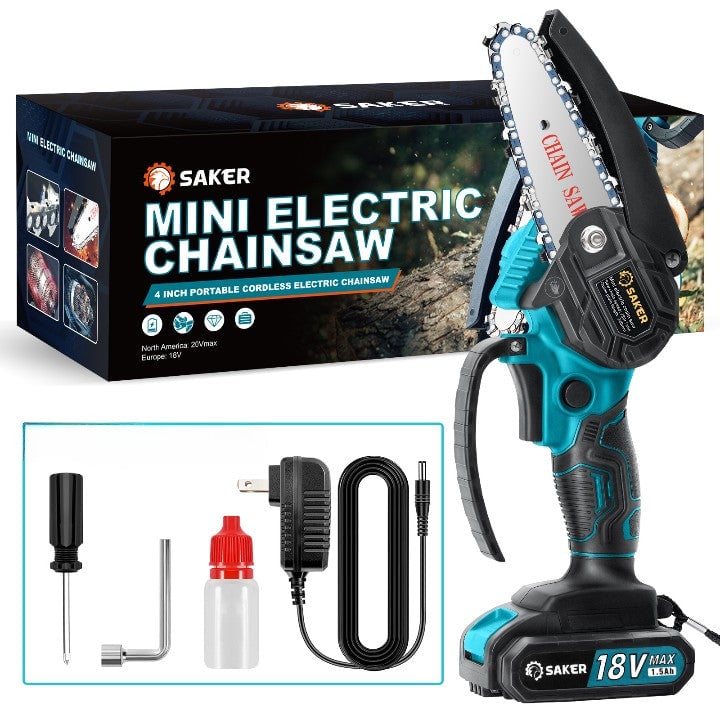 Saker 4 Zoll 18V Mini Kettensäge Akku Einhand Elektrokettensäge
