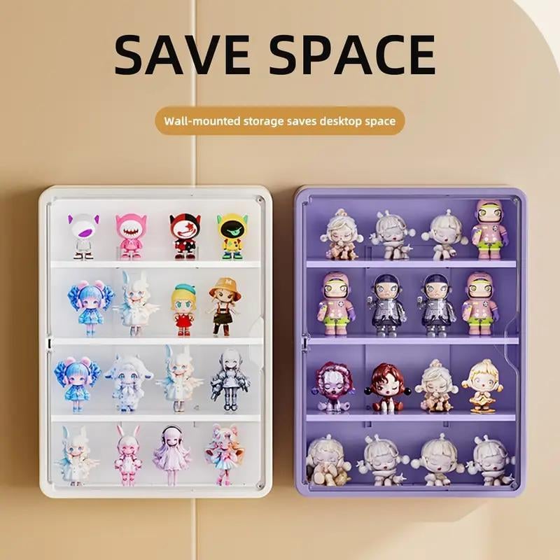 Wall-mounted blind box storage and display rack