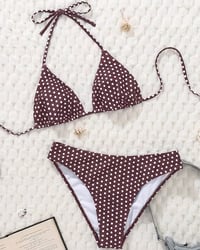 Strappy Polka Dot Bikini