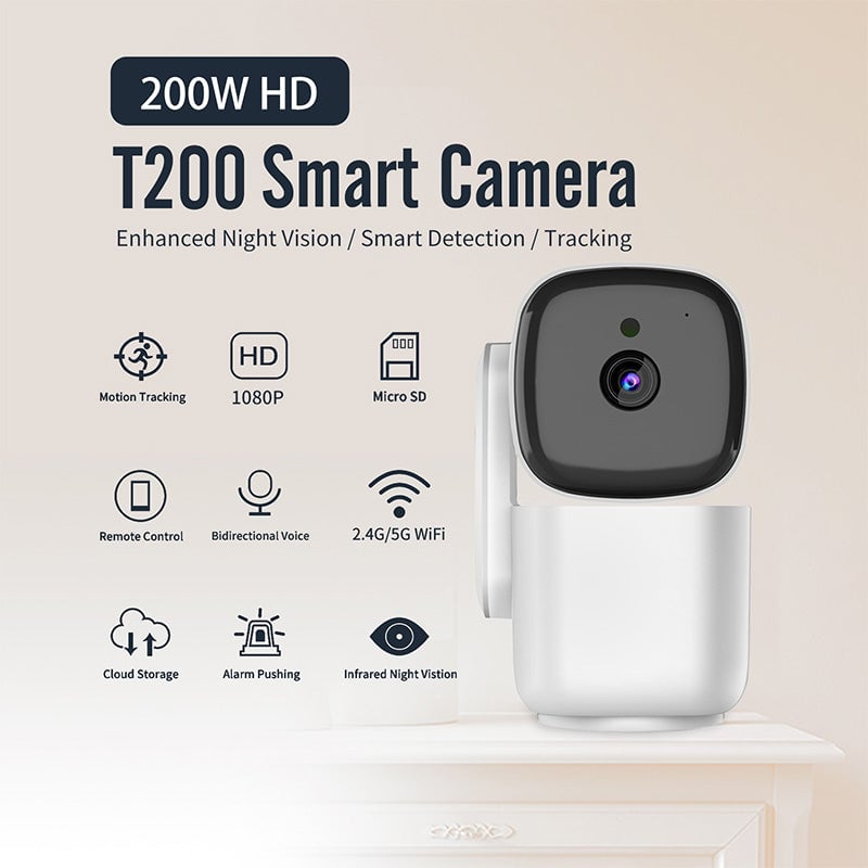 360 Degree Motion Tracking Color Night Vision Security Camera