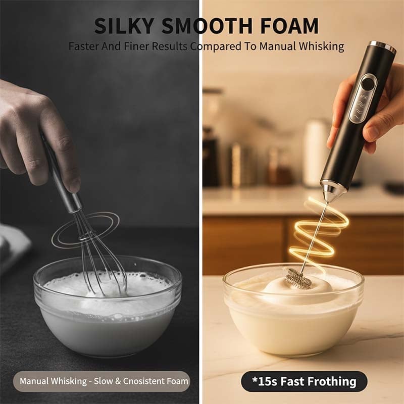 Electric Milk Frother & Egg Beater – 304 Stainless Steel