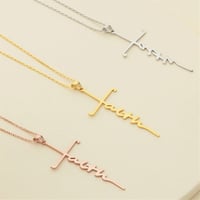 Faith Cross Pendant Necklace