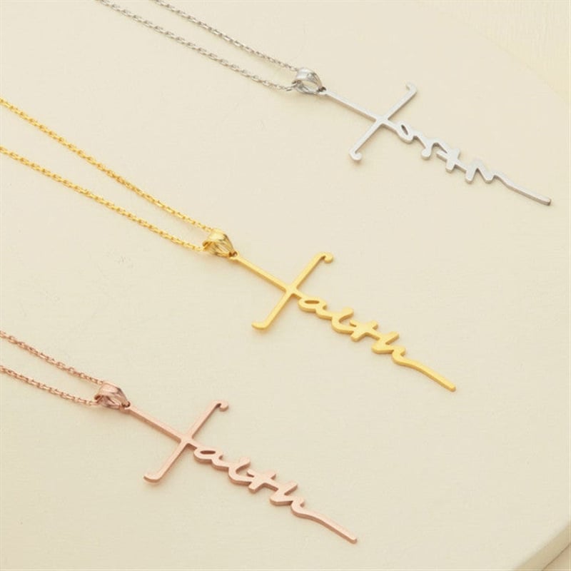 Faith Cross Pendant Necklace