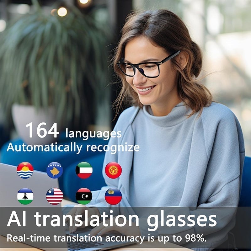 Sakerplus® AI Smart Translation Glasses
