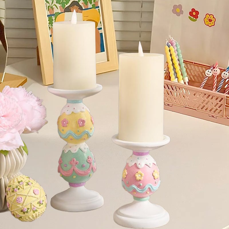 Easter candle holder
