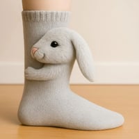 3D-gestrickte Tiersocken