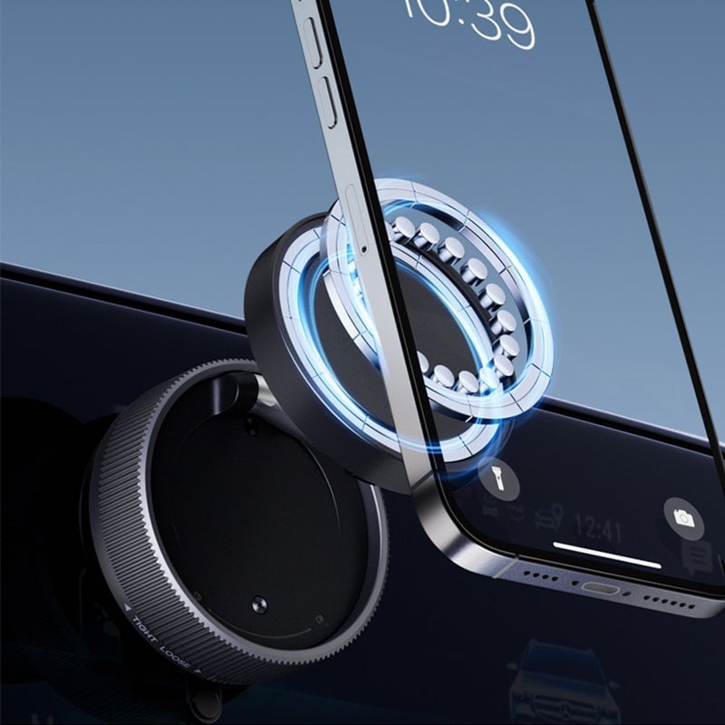 Vacuum Magnetic Car Phone Holder