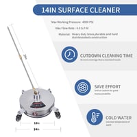 Sakerplus Pressure Washer Surface Cleaner
