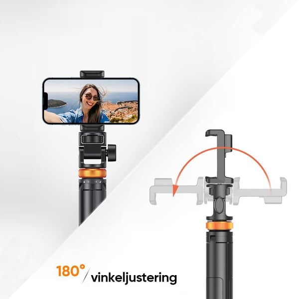 Selfie Stick-stativ med Bluetooth-fjernbetjening