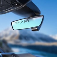 Trust in God Car Rearview Mirror Sticker