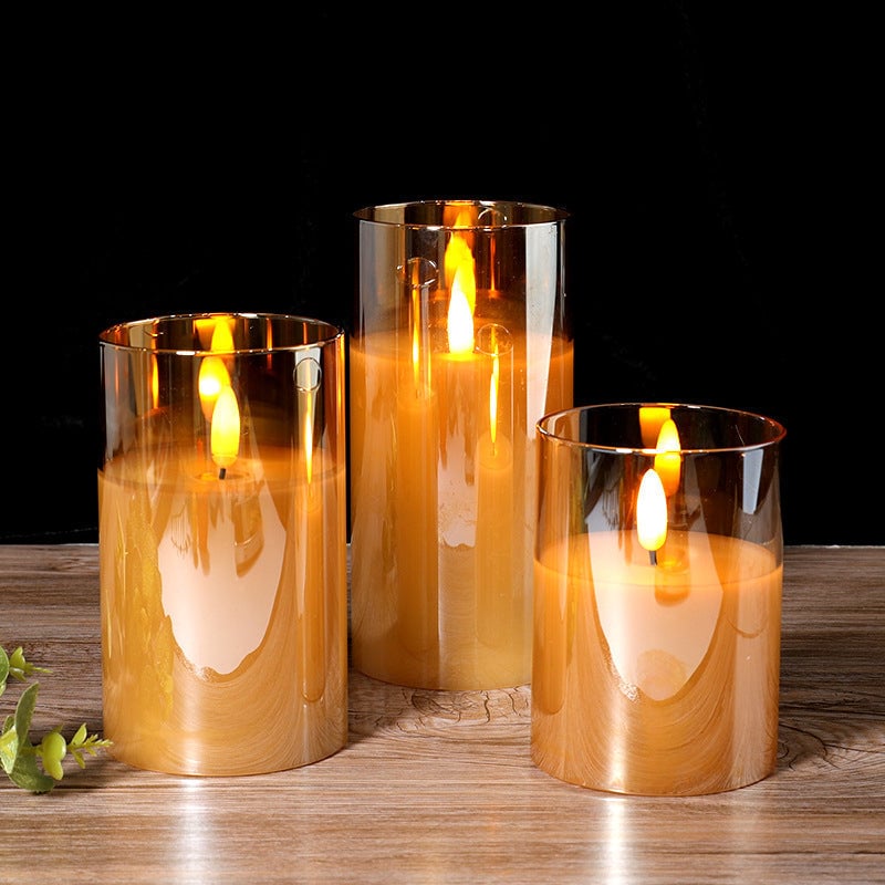 🕯️3D Glass Realistic LED Light