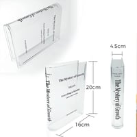 Boekvorm acryl vaas