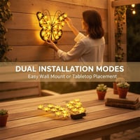 Solar Outdoor Butterfly Decorative Wall Light