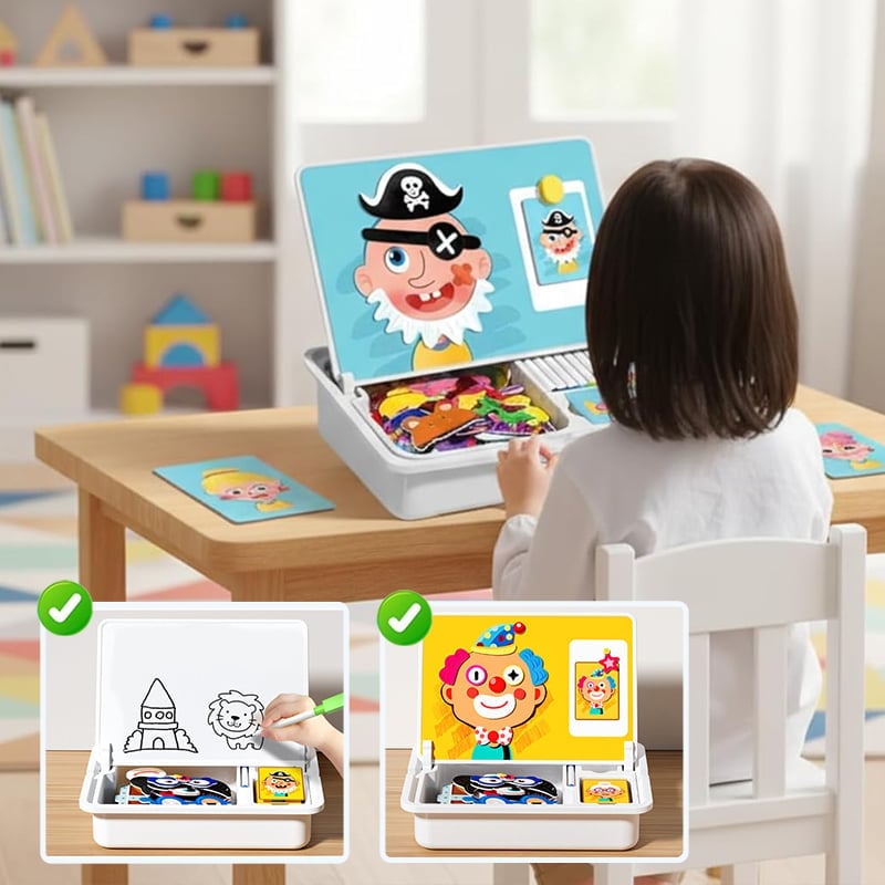 Sakerplus Magnetic Puzzle Learning Building Block Toys