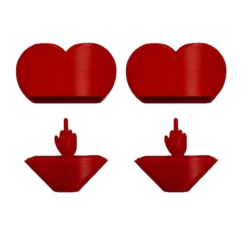 Valentine's Day Middle Finger Heart Prank Gift